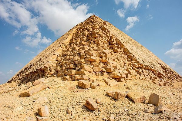 Nile River Expedition-Dahshur, Bent Pyramid-built by and for the 4th dynasty Pharaoh Sneferu